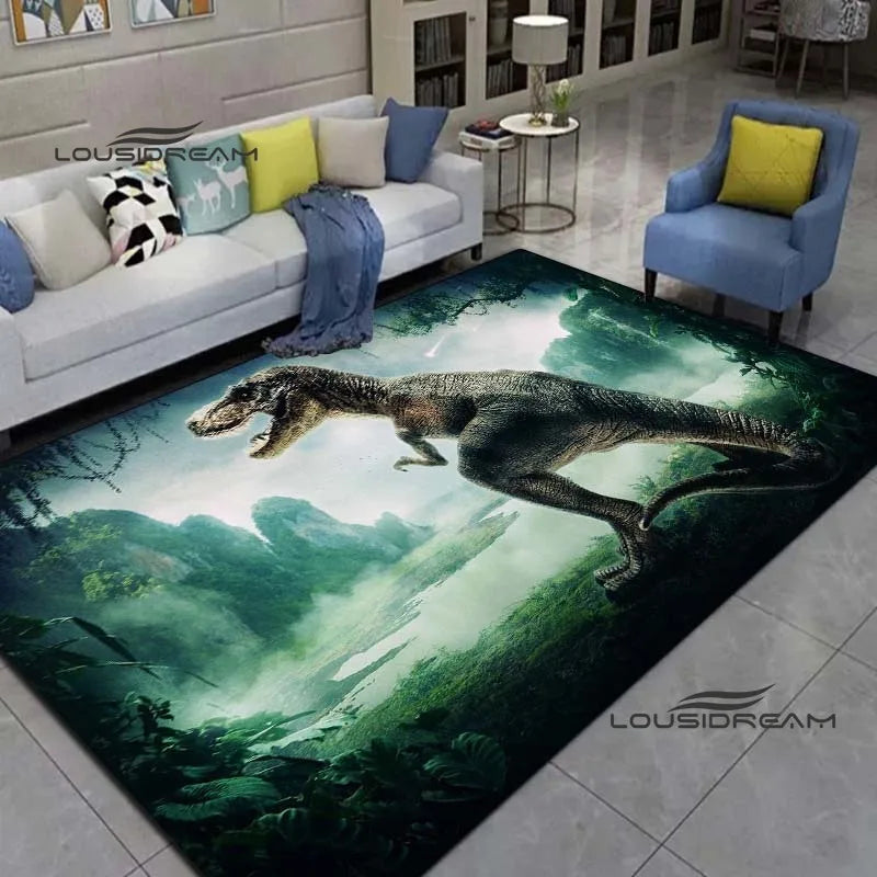 Dinosaur Carpets and rugs cartoon animals 3D printing Living room Bedroom Large area soft Carpet Home Children's room floor Mat