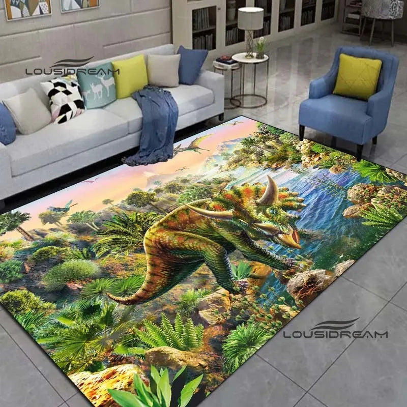 Dinosaur Carpets and rugs cartoon animals 3D printing Living room Bedroom Large area soft Carpet Home Children's room floor Mat