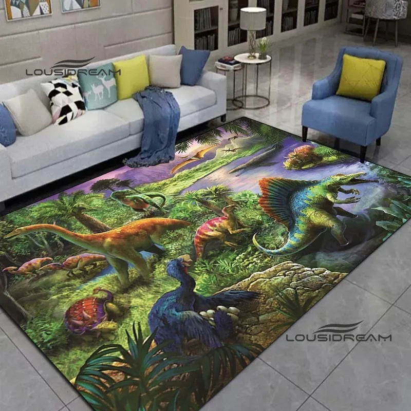 Dinosaur Carpets and rugs cartoon animals 3D printing Living room Bedroom Large area soft Carpet Home Children's room floor Mat