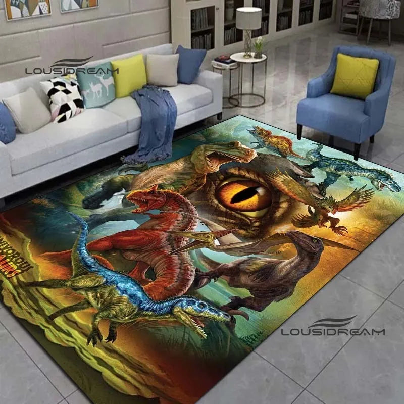 Dinosaur Carpets and rugs cartoon animals 3D printing Living room Bedroom Large area soft Carpet Home Children's room floor Mat