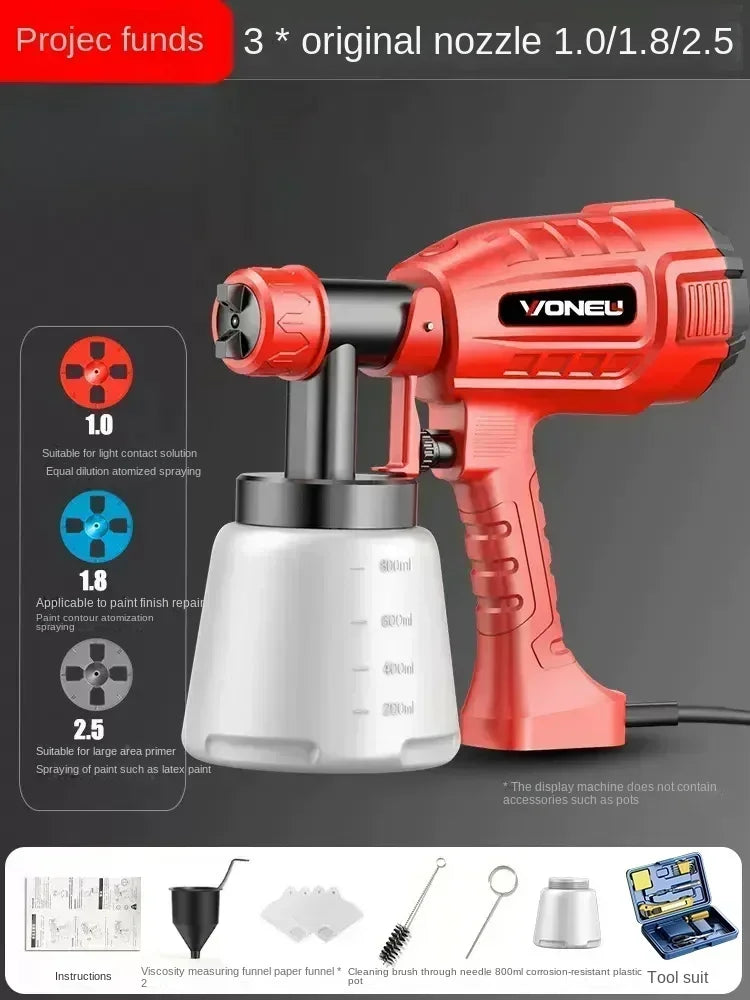 220V Latex Paint Gun Nozzle with High Atomization for Electric Paint Sprayer and Spray Paint Gun