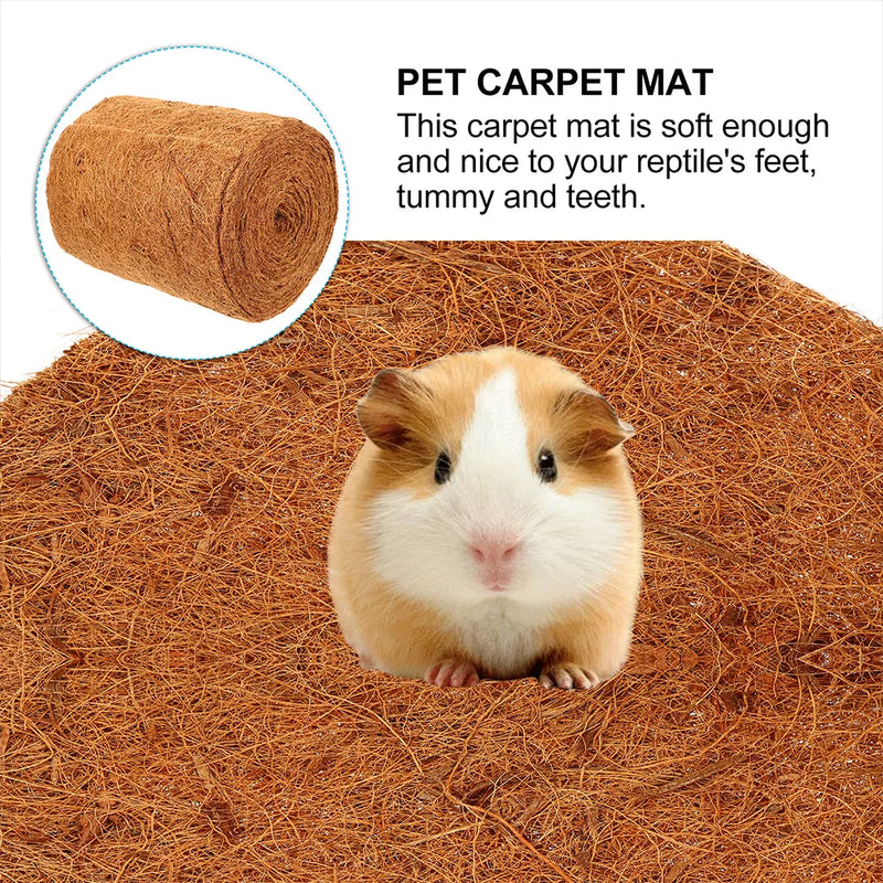 Reptile Carpet Coconut Palm Mat Animal Area Rugs Pet Carpet Reptile Terrarium Liner Insect Fiber Plant Coir Fibre Supplies