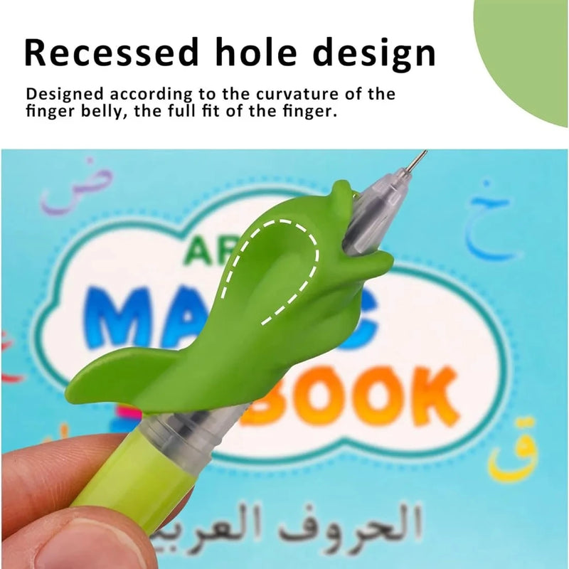 Reusable Arabic Magic Copybook Writing Groove Copybook Arabic Alphabet Wordpad for Kids Children Calligraphy Practice 4 Books