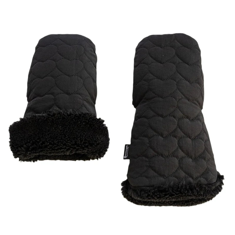 Winter Gear Windproof Hand Covers Fleece Gloves for Stroller