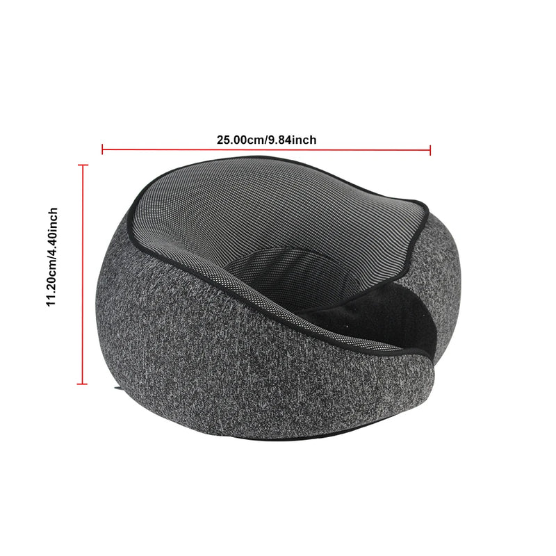 Travel Neck Pillow Portable U-Shaped Pillow Durable U-Shaped Travel Pillow Travel Neck Cushion Undeformable Airplan