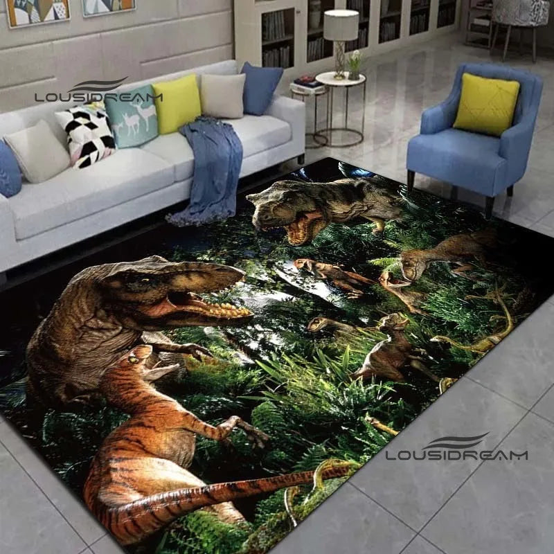 Dinosaur Carpets and rugs cartoon animals 3D printing Living room Bedroom Large area soft Carpet Home Children's room floor Mat