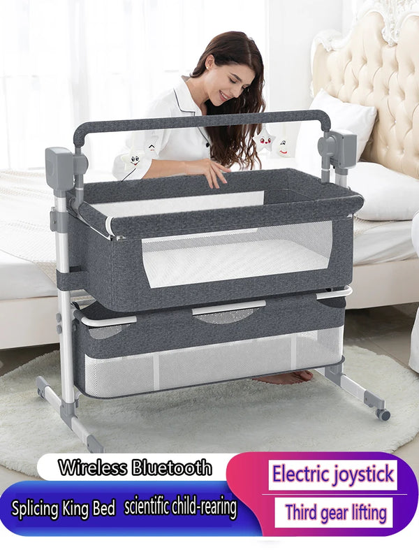 Baby Cot Baby Crib Cradle Newborn Movable Portable Nest Crib Baby Travel Bed with Mosquito Net Sleeping Bed Baby Rocking Bed